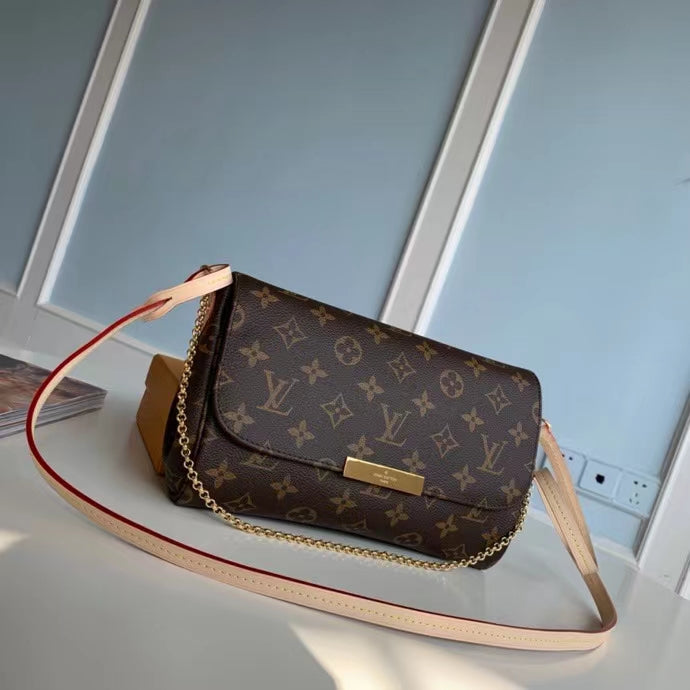 LV Bag - Square White, Logo and Square Brown - Fragrance Deliver SA