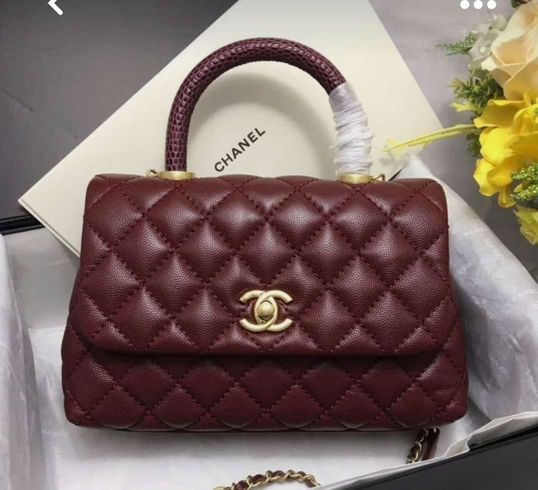 CC Bag -Burgundy, Black and Cream - Fragrance Deliver SA