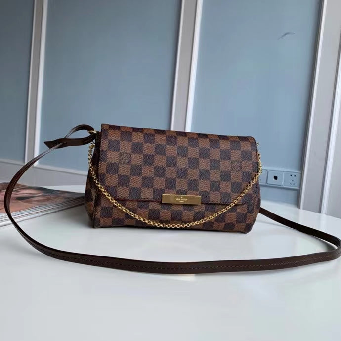 LV Bag - Square White, Logo and Square Brown - Fragrance Deliver SA